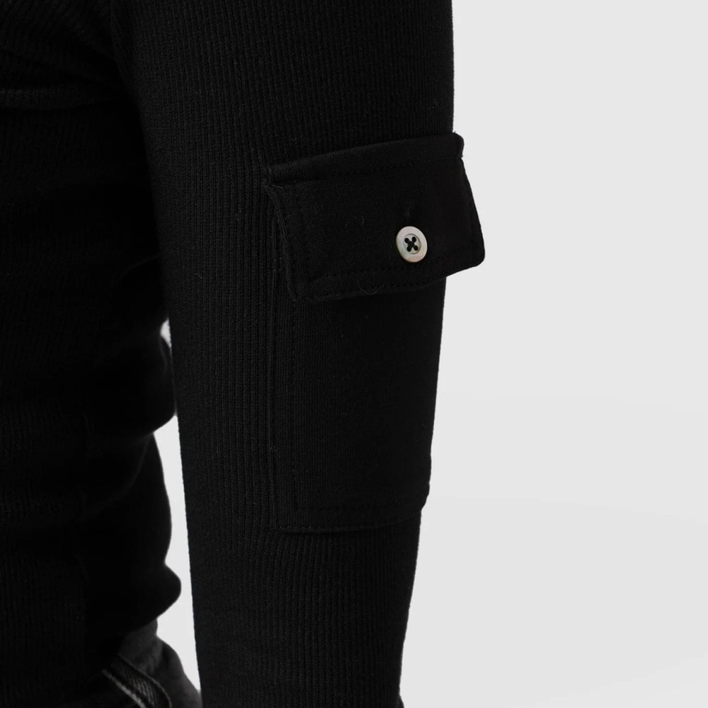 Saint + Sofia Pocket Turtle Neck-Black - image 5